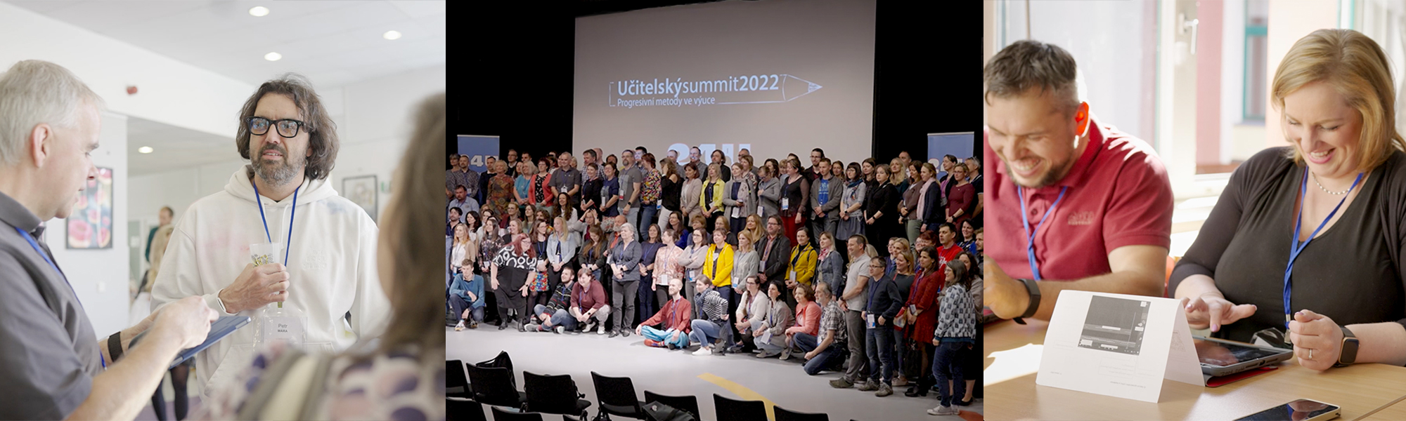atmosféra Učitelského summitu 24U Petr Mára iPady ve výuce workshopy